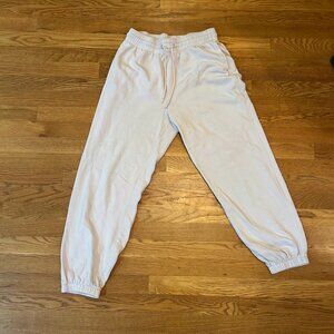 H & M Cream Sweatpants
